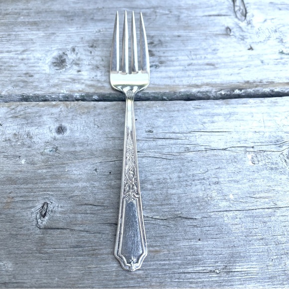 Rogers international silver ancestral, silver plated salad fork flatware 1924 - Picture 3 of 8
